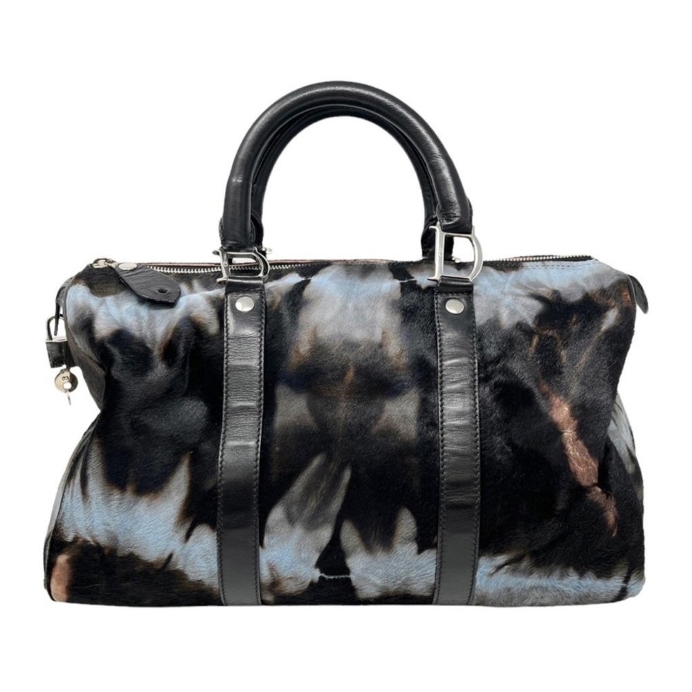 Christian Dior Vintage Logo Traveling Bag Tie Dye Black
Blue Calf Hair [102923] - Picture 5 of 15